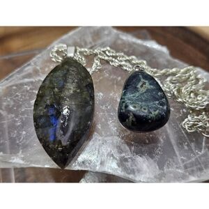 Labradorite & Kababa jasper set